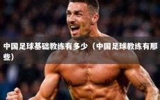 中国足球基础教练有多少（中国足球教练有那些）
