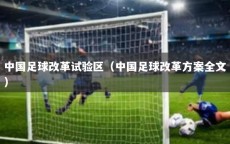 中国足球改革试验区（中国足球改革方案全文）