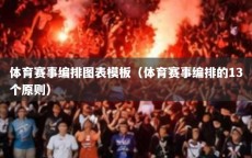 体育赛事编排图表模板（体育赛事编排的13个原则）